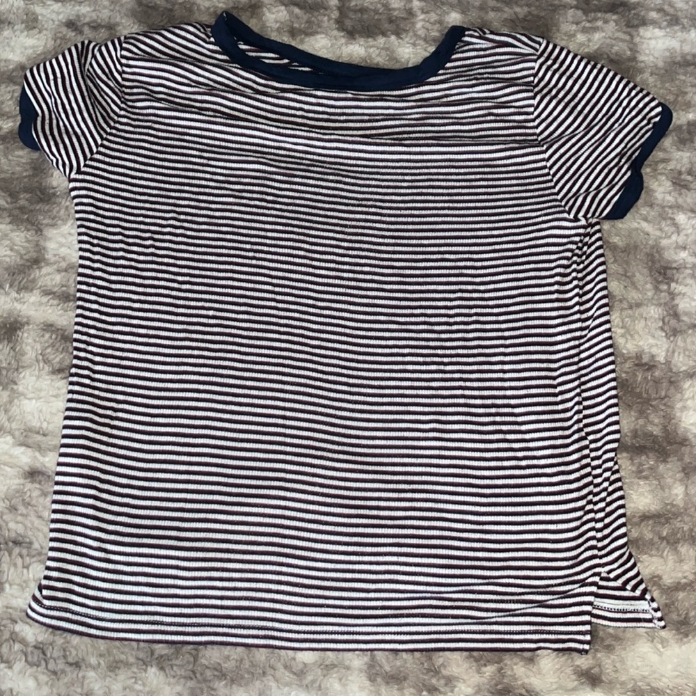 American eagle striped baby tee